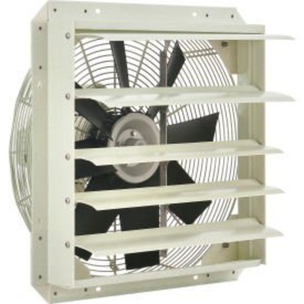 Global Equipment 18" Corrosion Resistant Exhaust Fan with Shutter - Direct Drive - 1/4 HP - 1940 CFM - 115V APB-18D